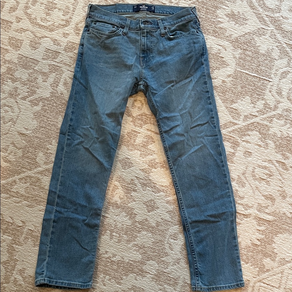 Hollister Men's Slim Straight Blue Jeans